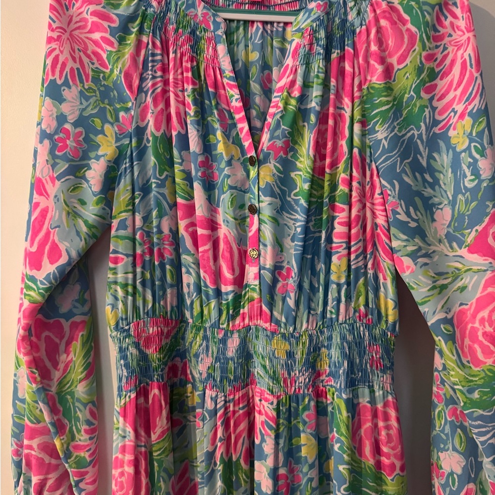 Lilly Pulitzer Pauline Blue Bunny Business Dress